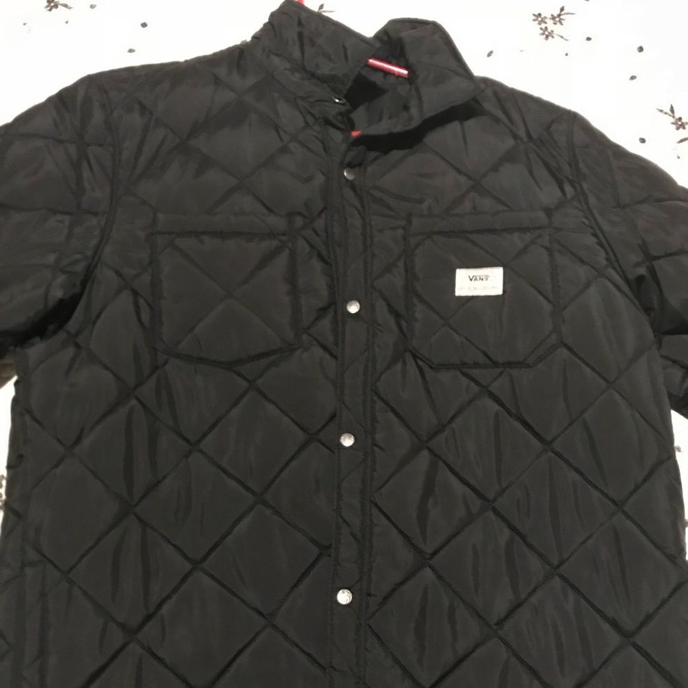 Vans puffer Jacket in black Size medium